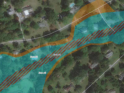 map image showing an overlay